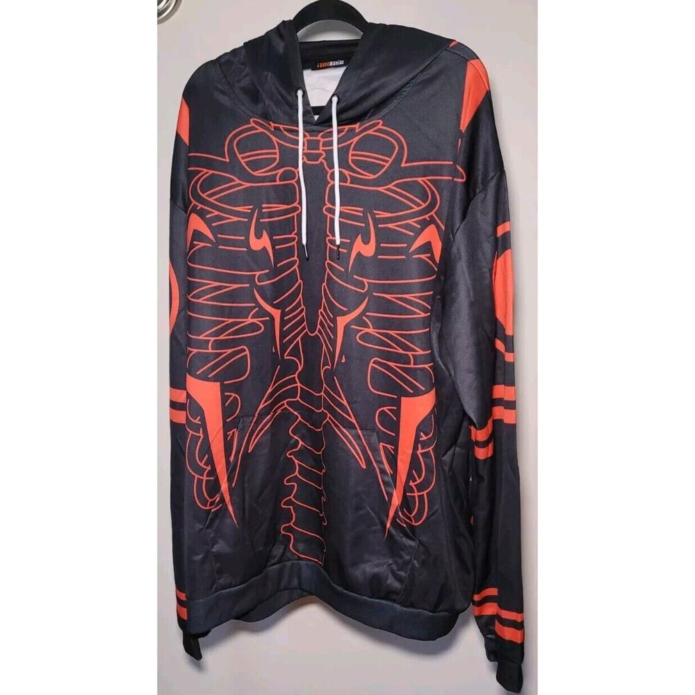 Fandomaniax Unisex Jujutsu Kaisen Pull Over Red/Black Hoodie All Over Print 3XL